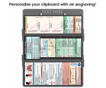 WhiteCoat Clipboard® Trifold - Silver Respiratory Therapy Edition